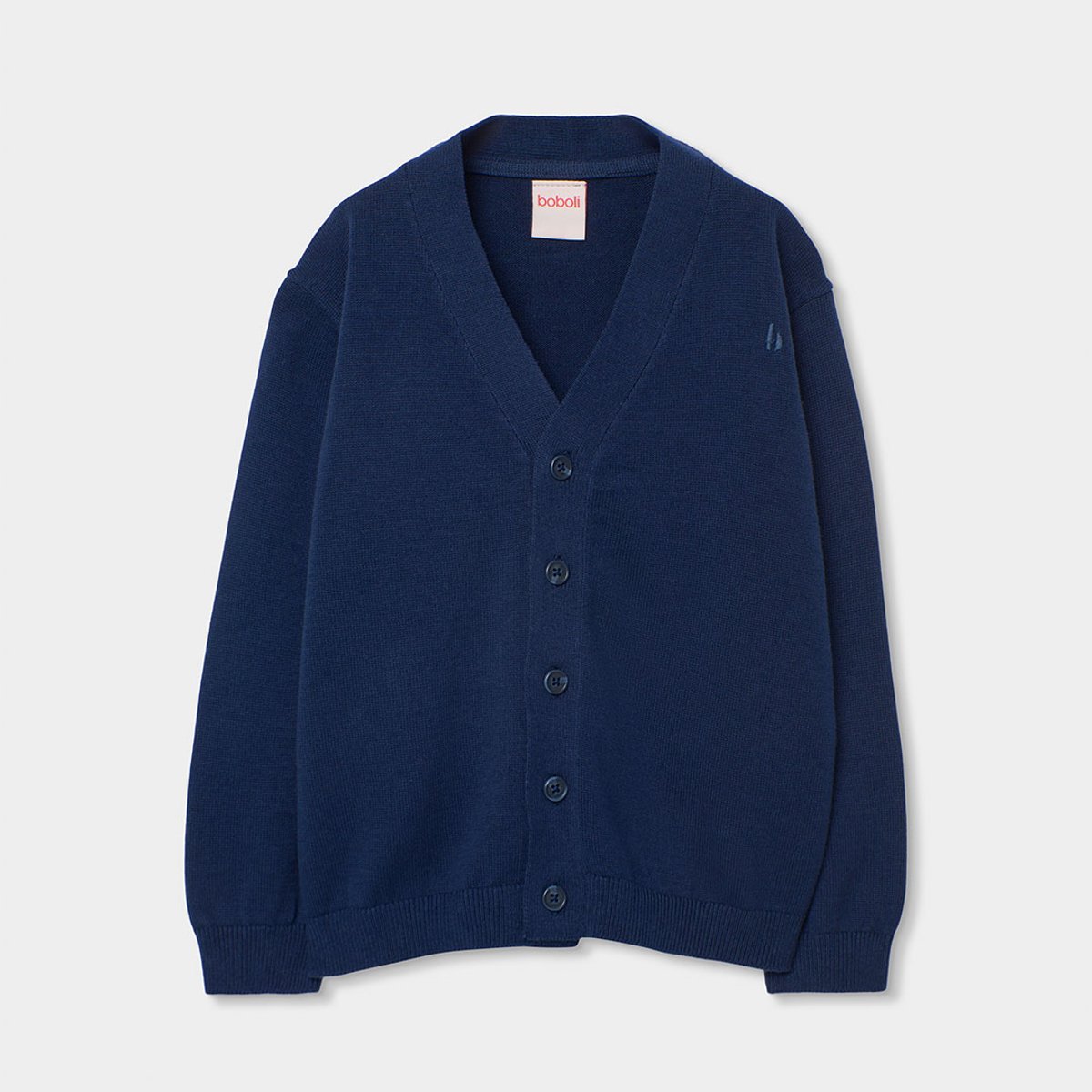 Cardigan à boutons bleu, BOBOLI