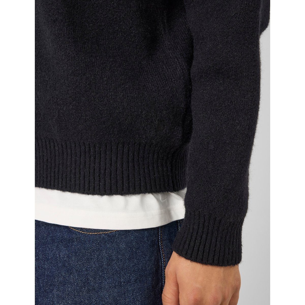 Cardigan jacquard dos noir, BZB