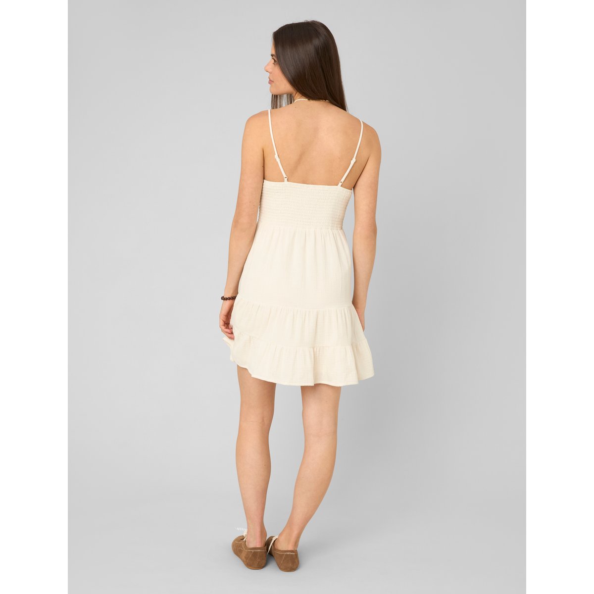 Robe courte gaze de coton naturel, BZB