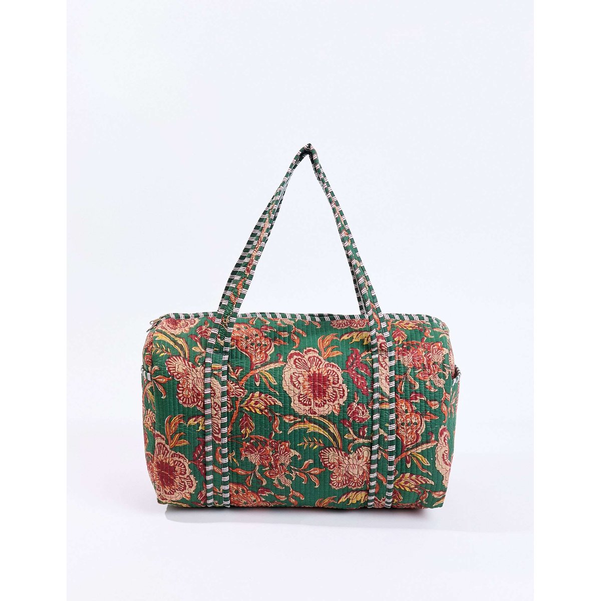 Sac week-end coton imprimé DUFFLE couleur unique, LA FIANCÉE