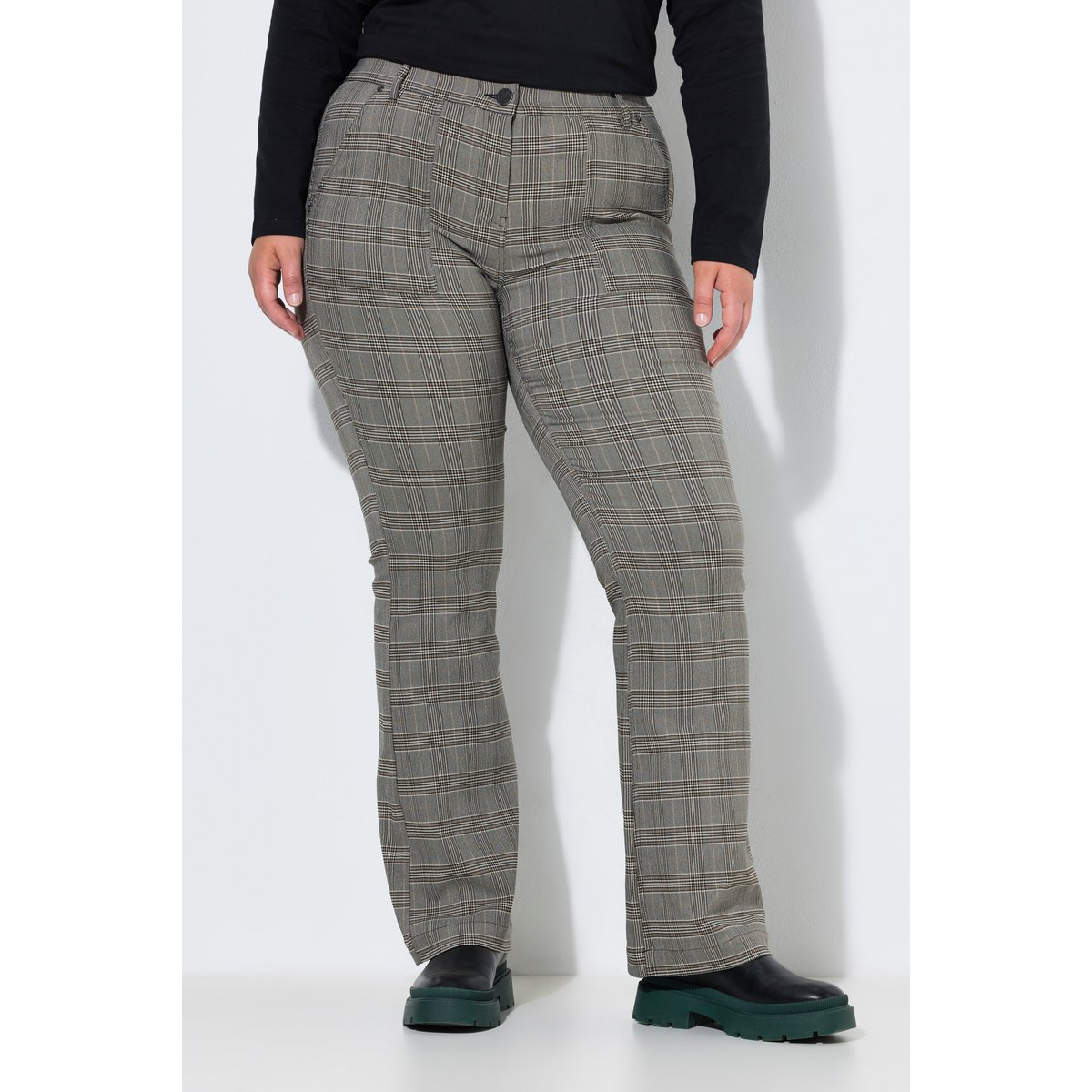 Pantalon Marie à carreaux acajou, ULLA POPKEN