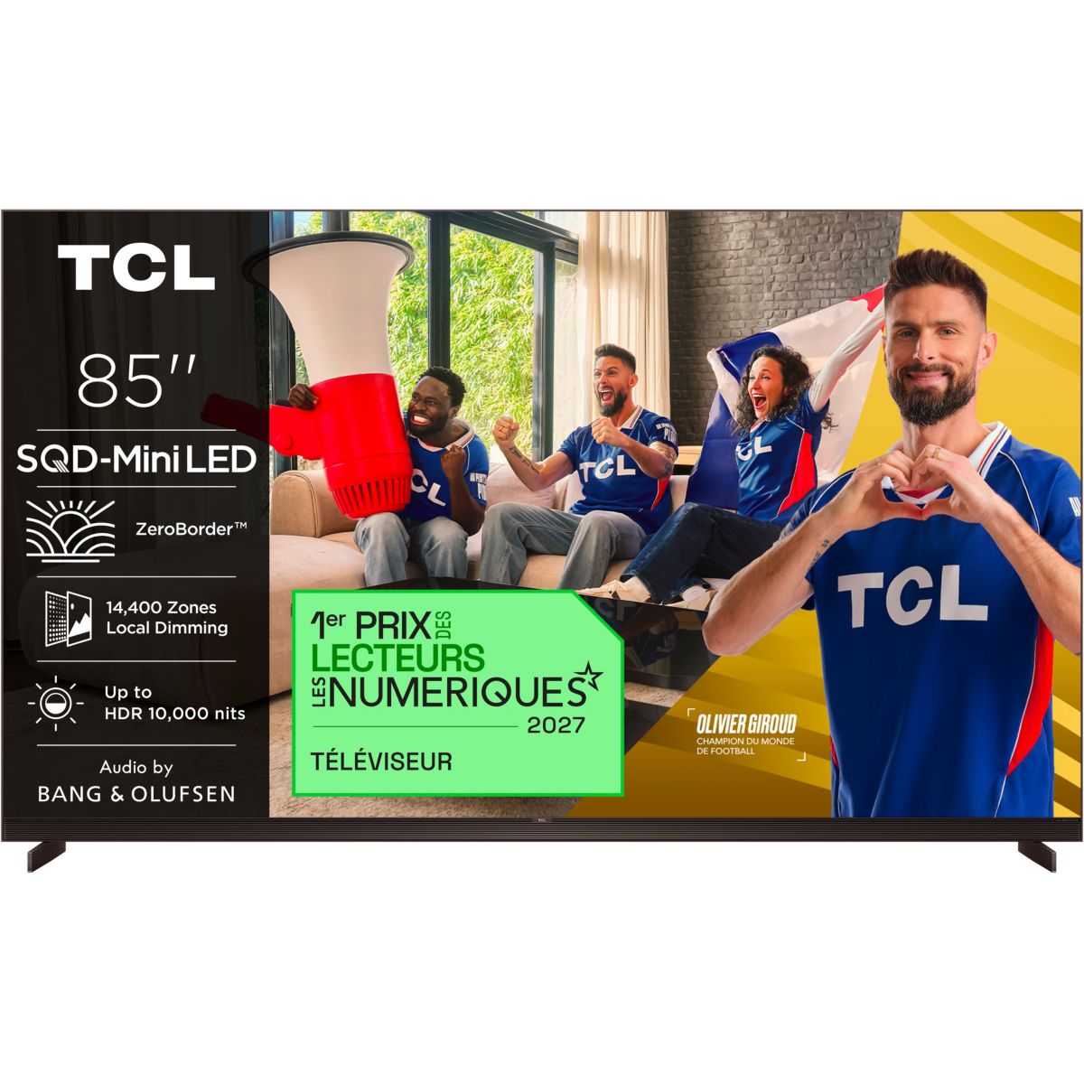 TV Mini LED 85X11L (2026) 85" (215 cm) 4K couleur unique, TCL