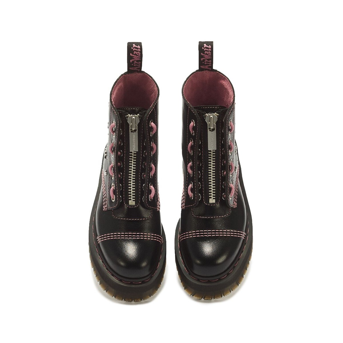 Stivali Sinclair HS in pelle Milled Gloss nero , DR. MARTENS