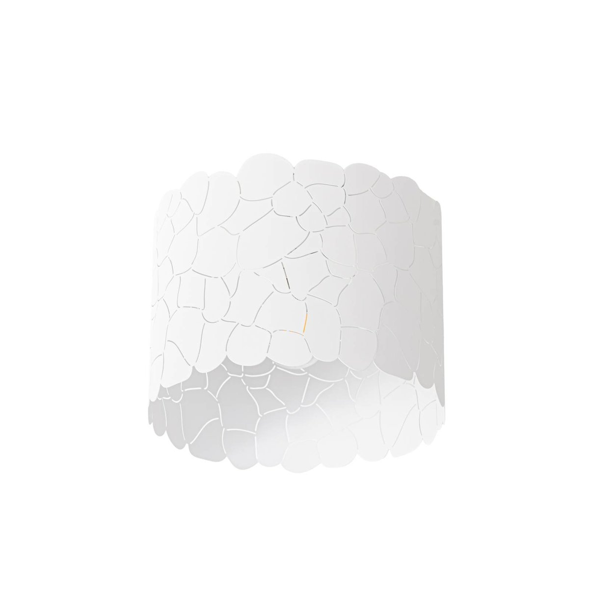 Plafonnier en métal moderne, Aralena blanc, LINDBY