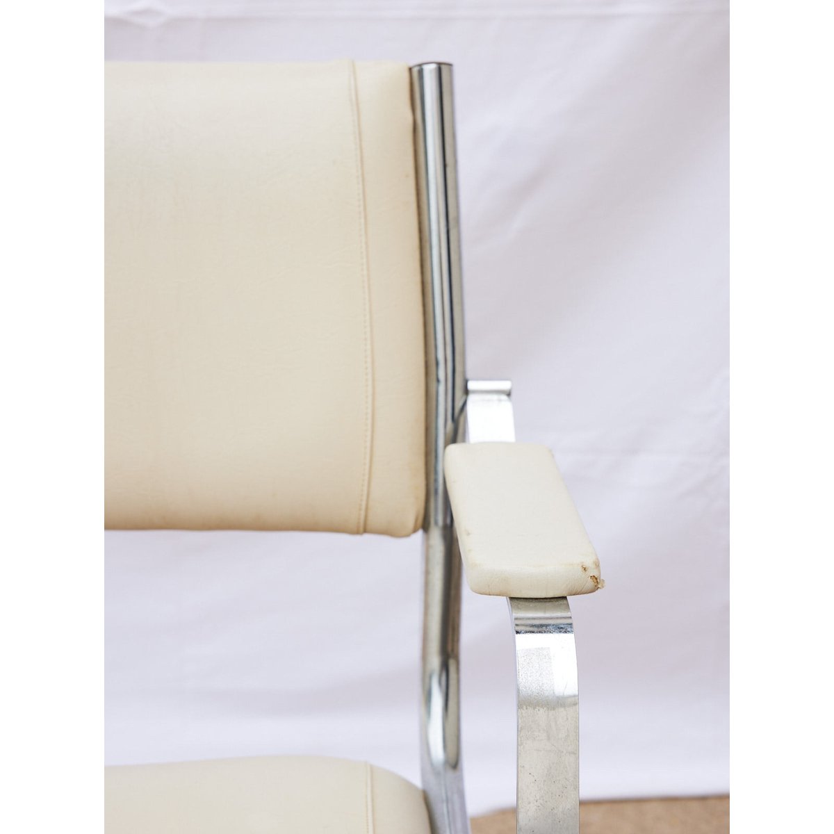 Fauteuil pivotant vintage Jakob N°1306 - Bon état argenté, DEBONGOUT