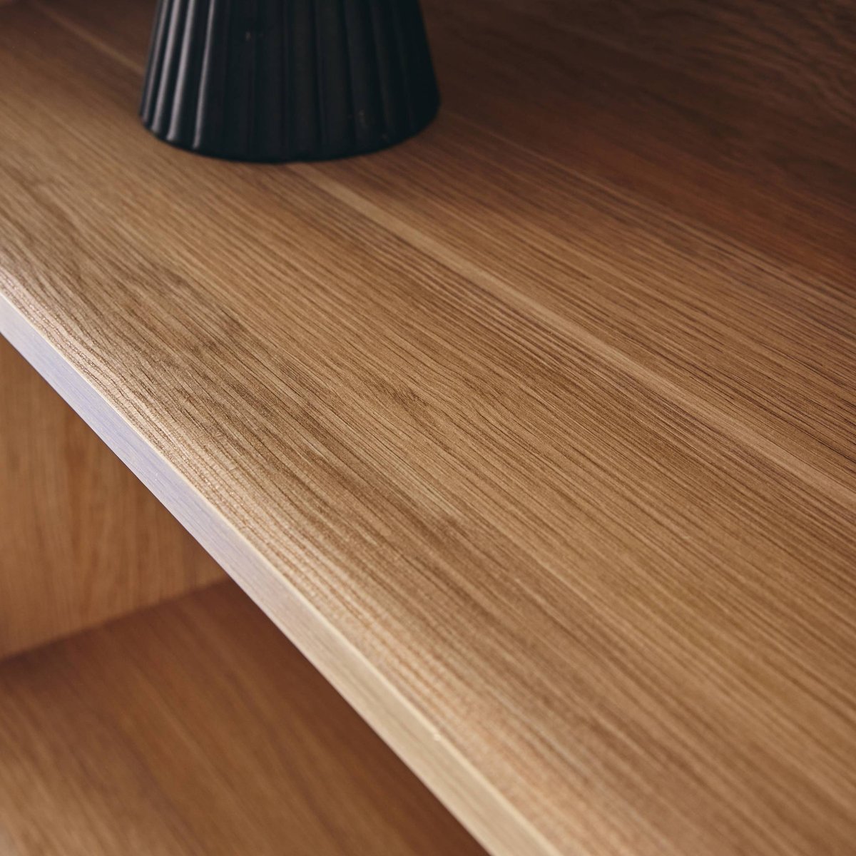 Etagère bibliothèque décor bois 2 portes 5 niveaux KUBA naturel, SWEEEK
