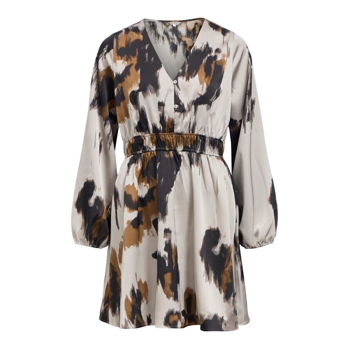 Robe Smockée gris - opal gray1, OBJECT