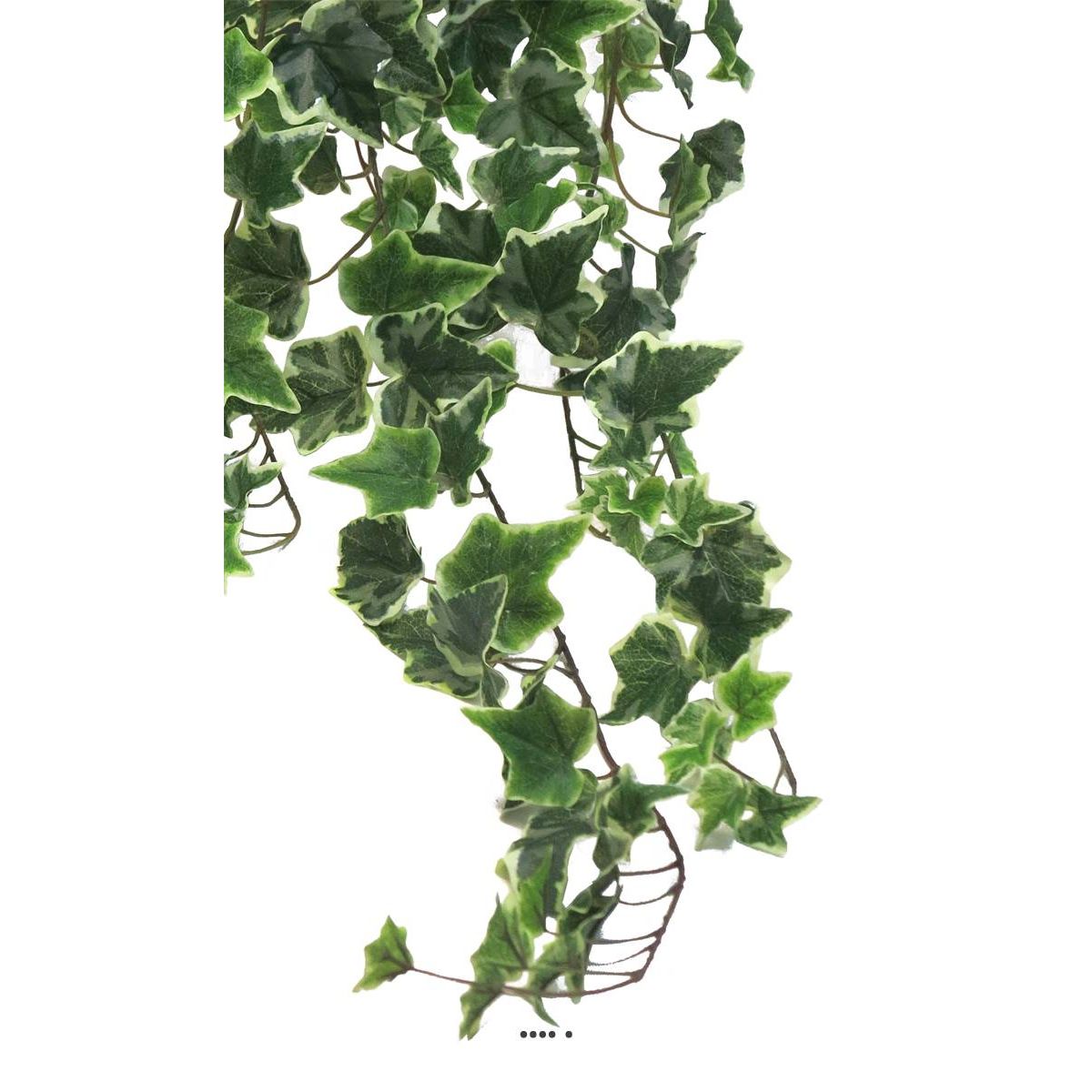 Lierre artificiel en chute 259 feuilles L 100 blanc-vert, ARTIFICIELLES