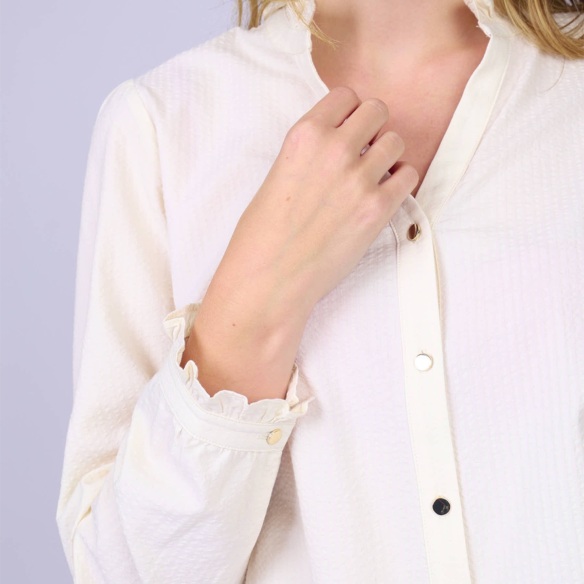 Chemise Bohème ecru, MISE AU GREEN