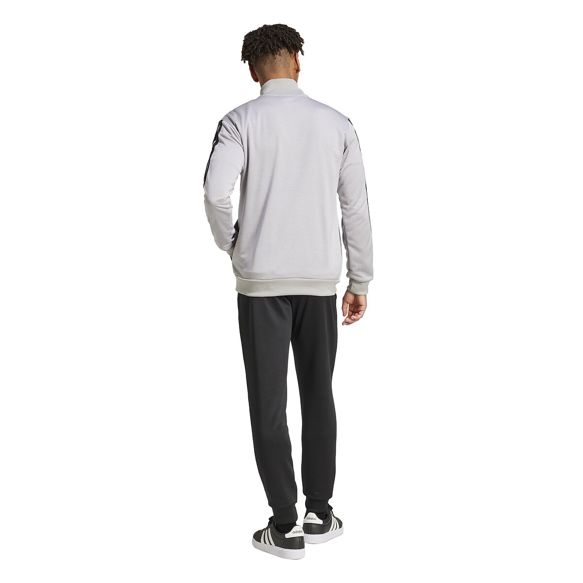 3-Stripes Tracksuit grey marl/black, ADIDAS SPORTSWEAR