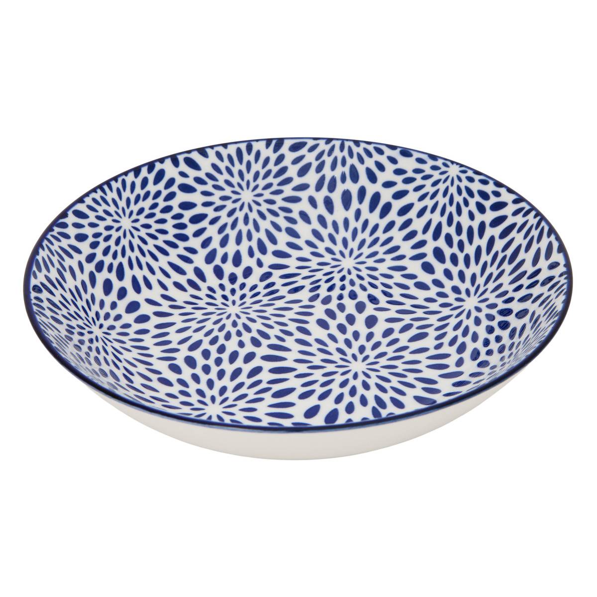 Service de table 12 pièces en porcelaine MIZU bleu encre, ATMOSPHERA