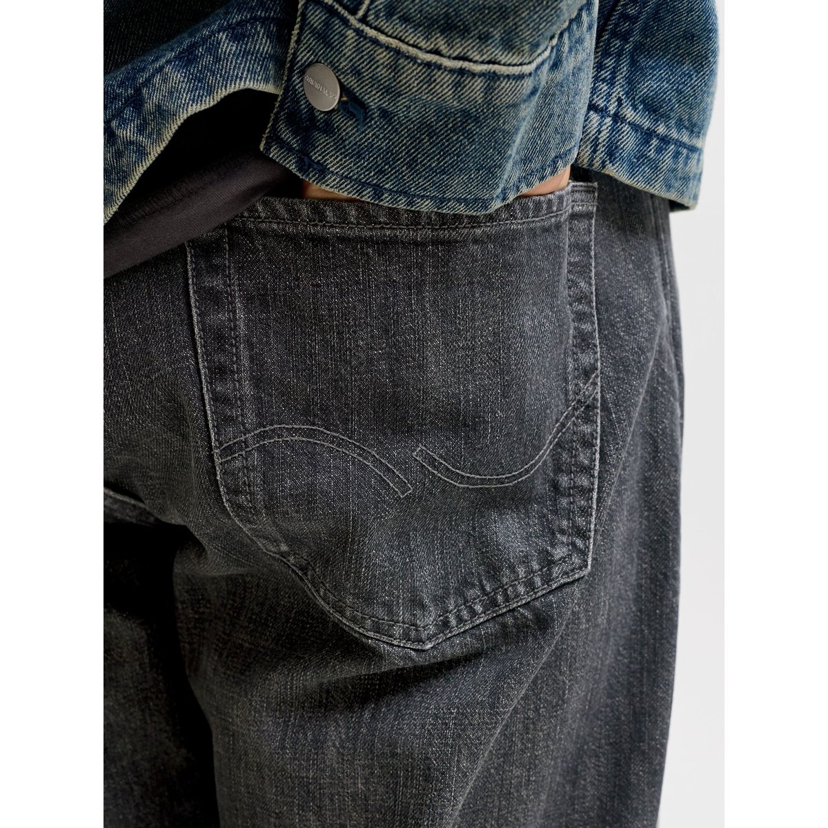 Jean À Coupe Ample black denim, JACK & JONES