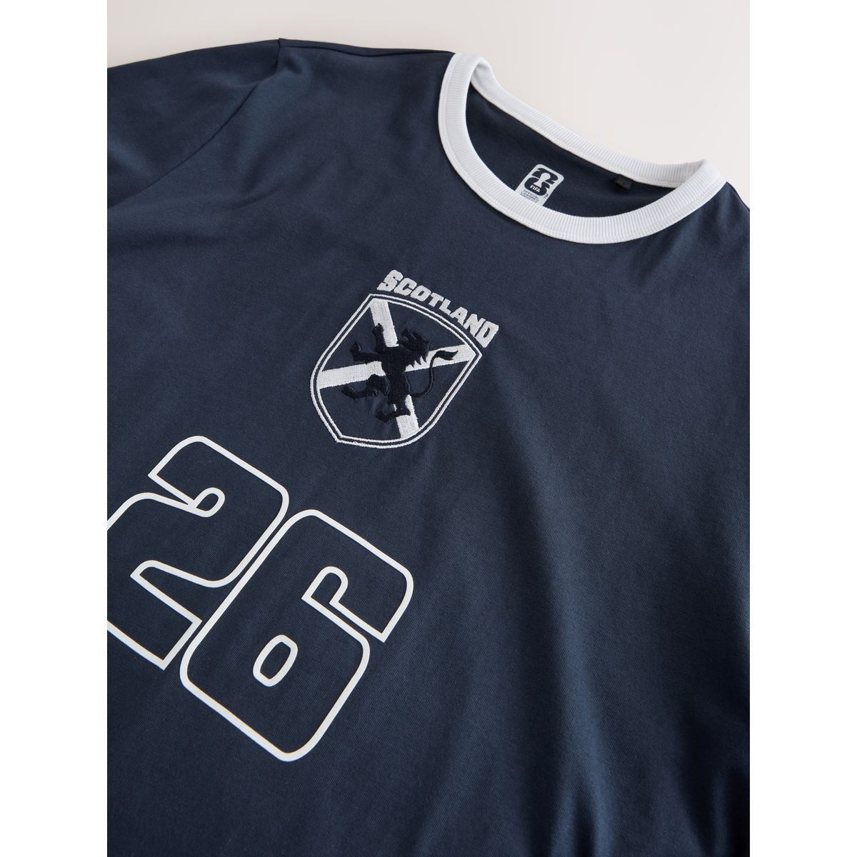 T-shirt à bords contrastants de football écosse bleue, NEXT