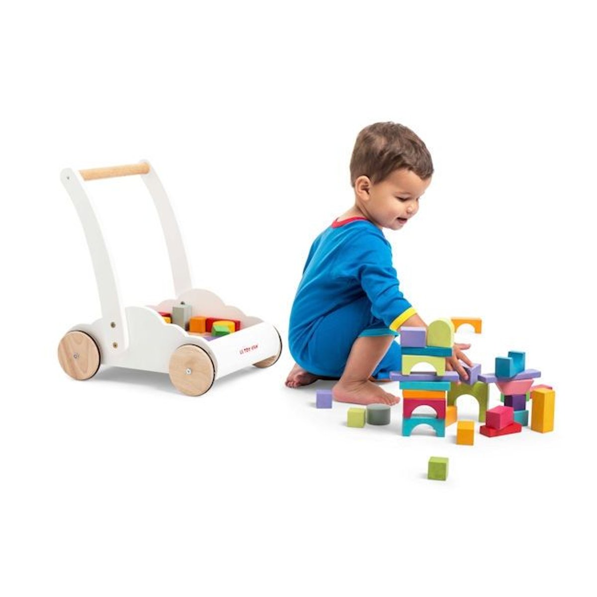 Trotteur Nuage et Arc en ciel blanc, LE TOY VAN