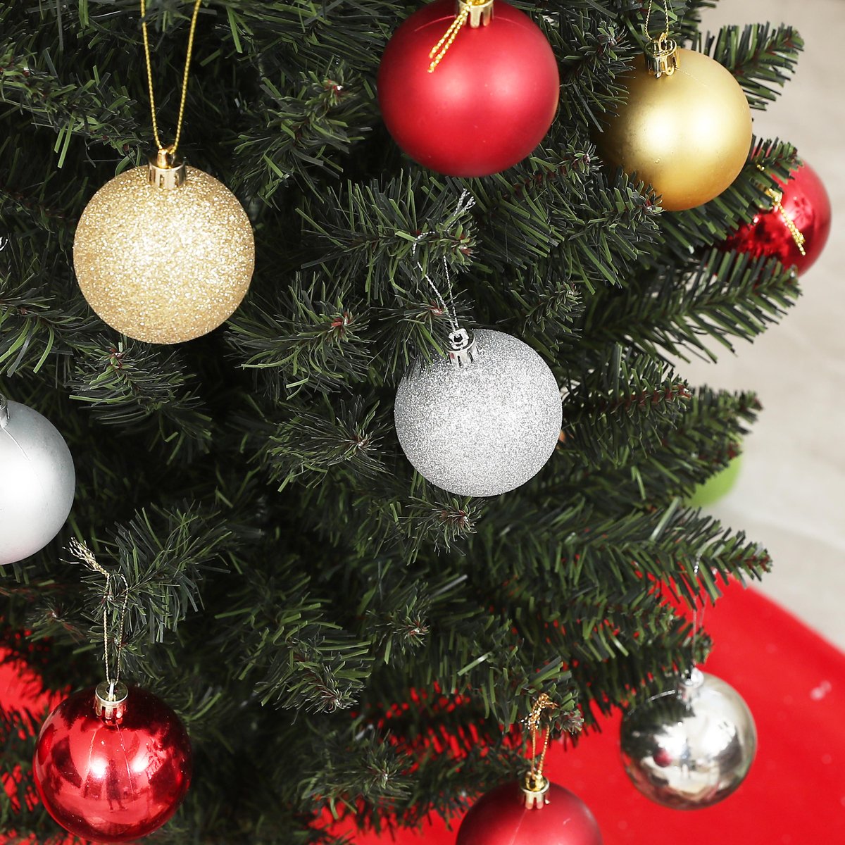 Sapin de Noël Plastique Vert vert, HOMCOM