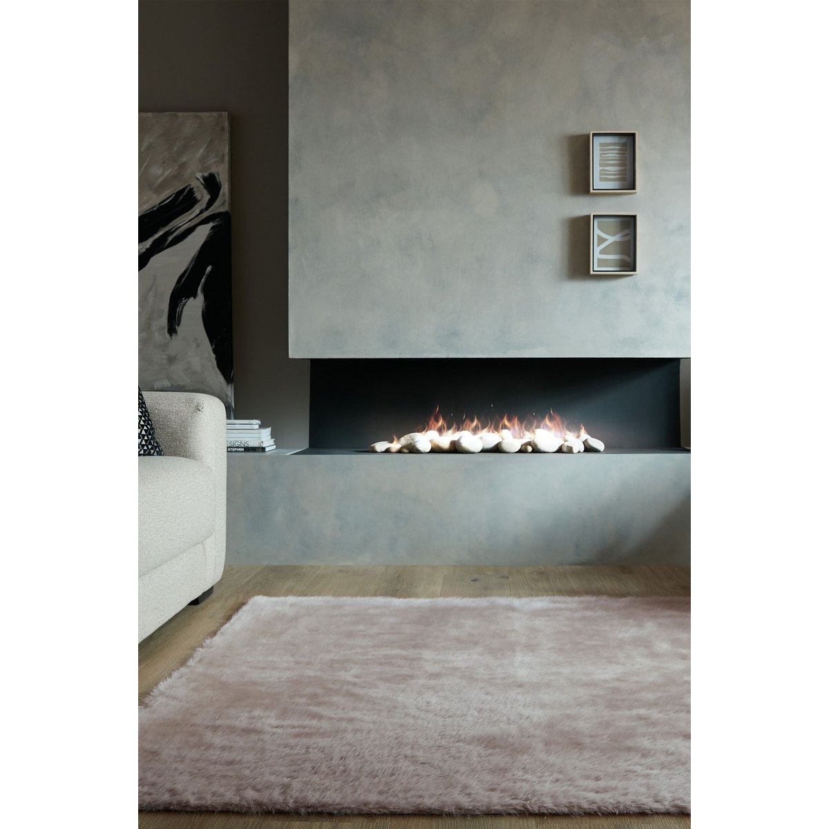 Tapis imitation fourrure EXTRA DOUX gris, FLAIR RUGS