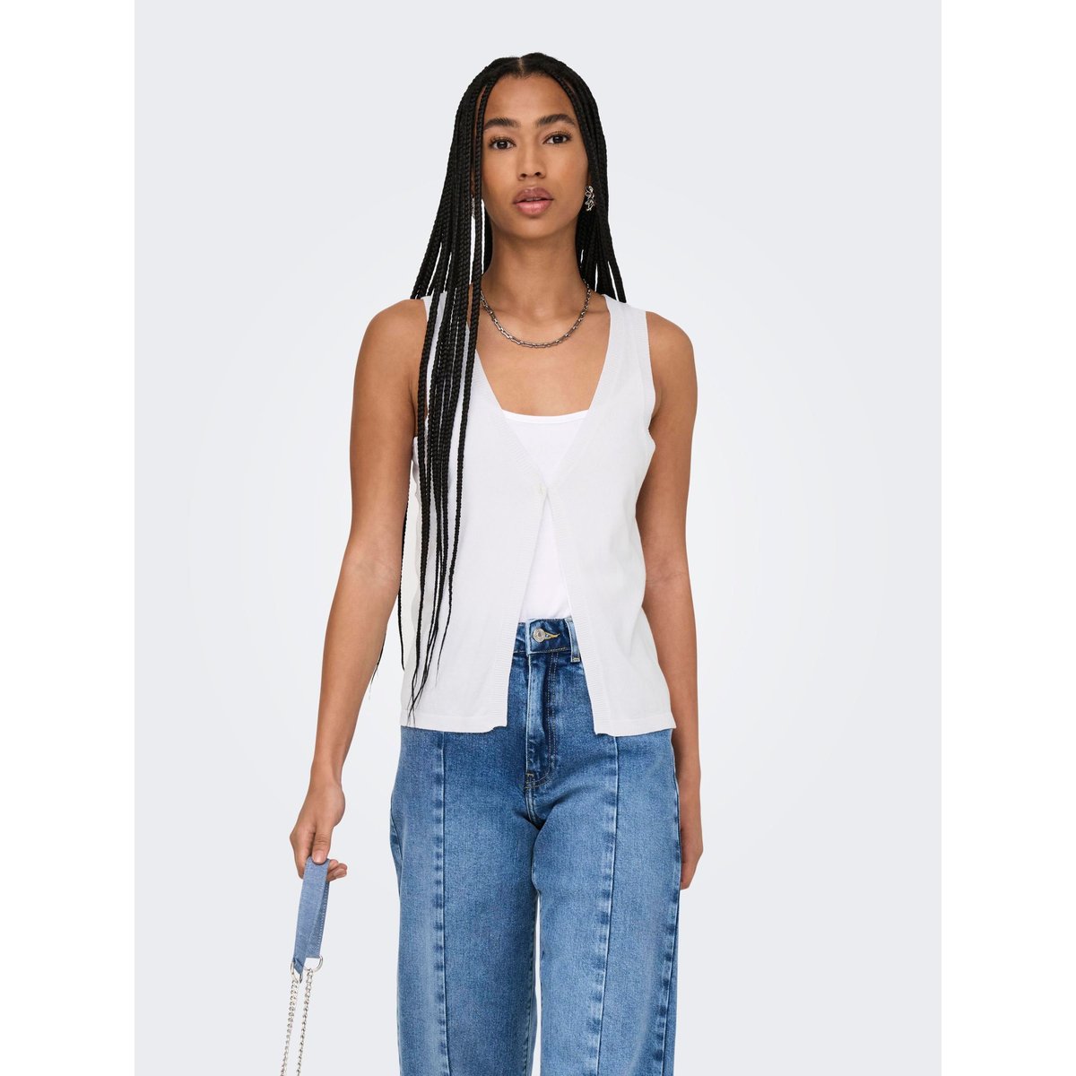 Gilet bright white, ONLY