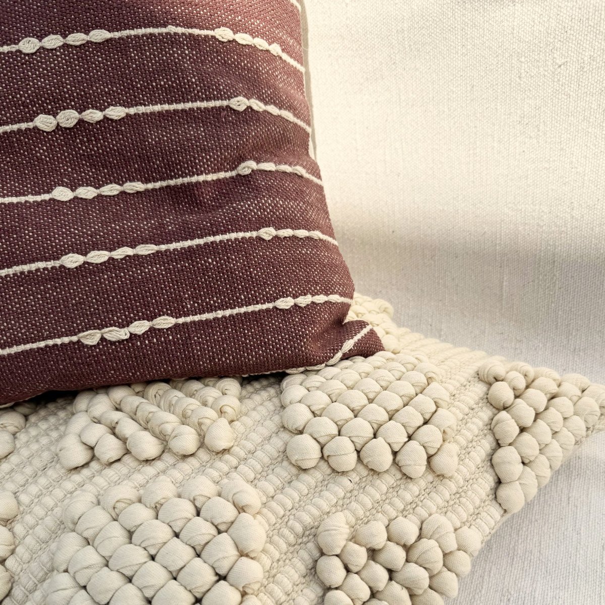 Housse de coussin Loeva crème, ARCHIV