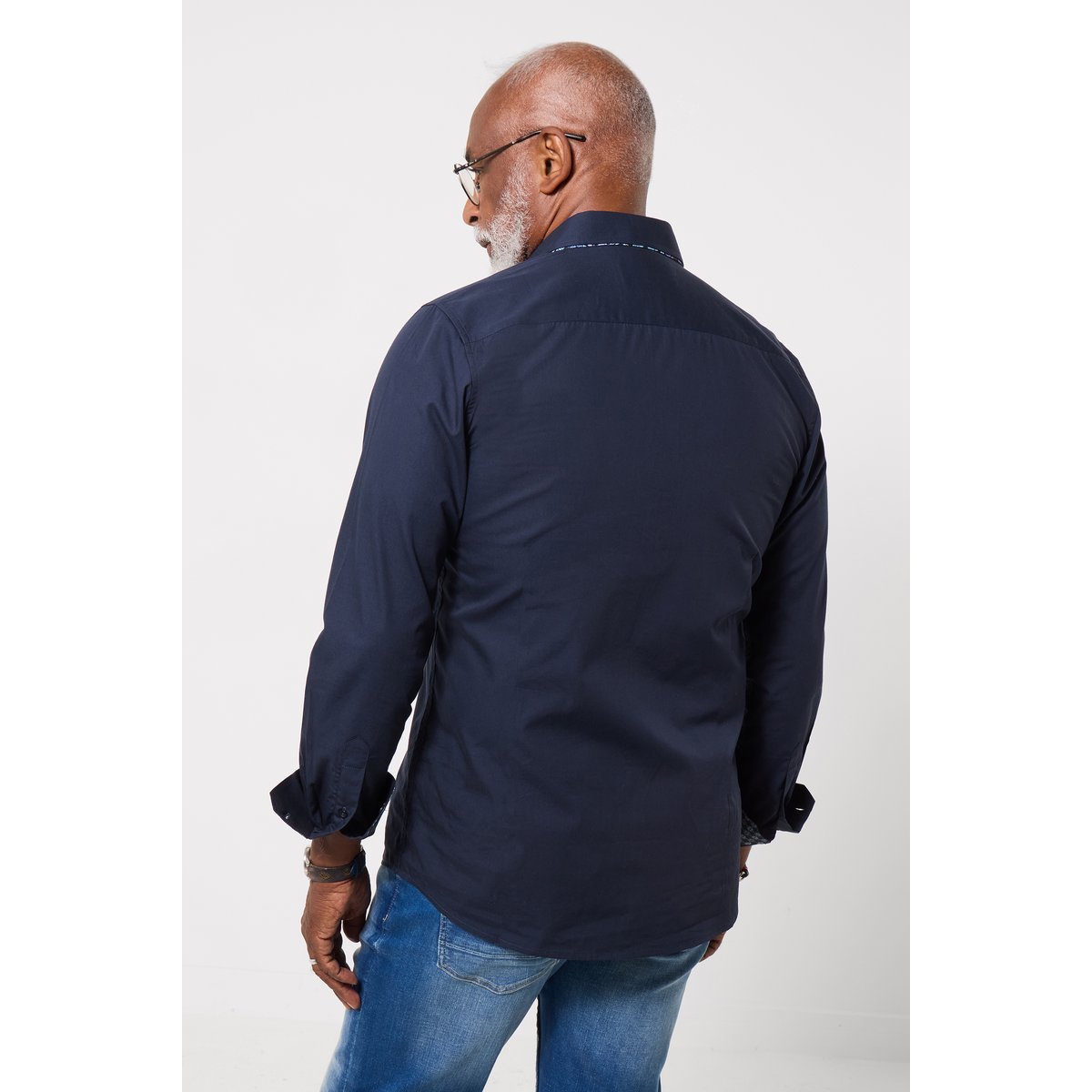 Ravissante Chemise à Double Col bleu, JOE BROWNS