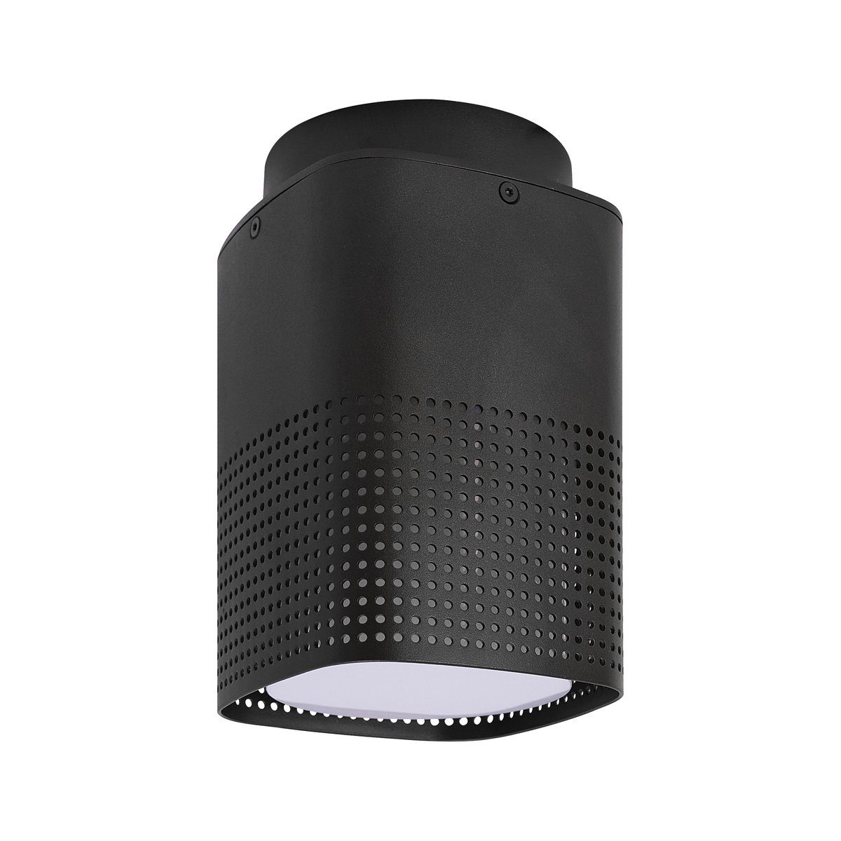 Plafonnier Carré et moderne pour l'exterieur en aluminium, SIDARA noir, NORDLUX
