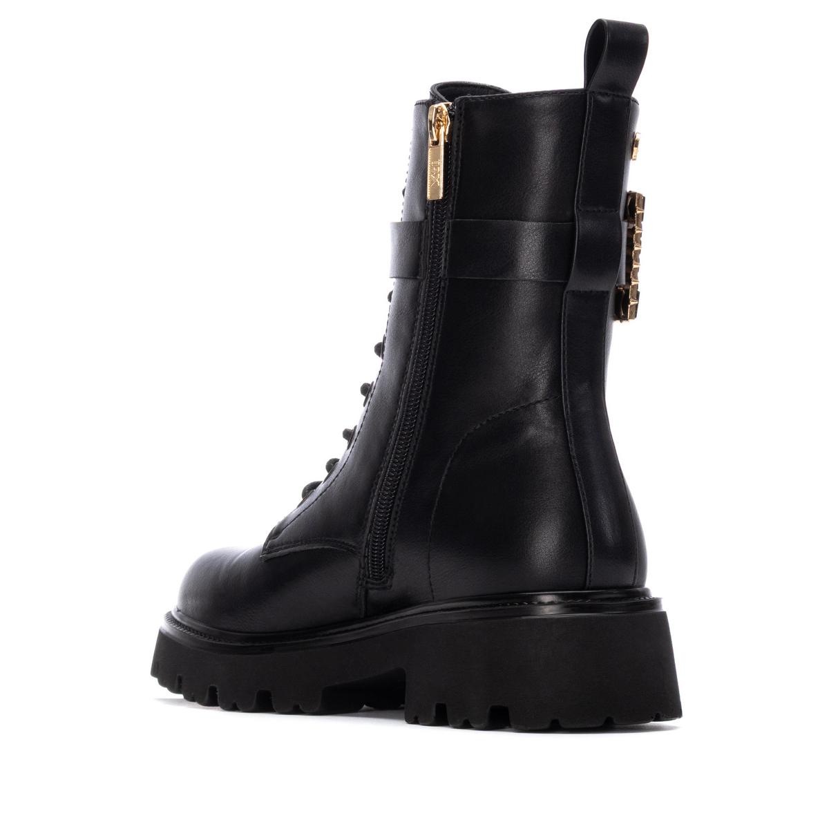 Bottine Militaire Plaine Entreprise Lacets noir, XTI