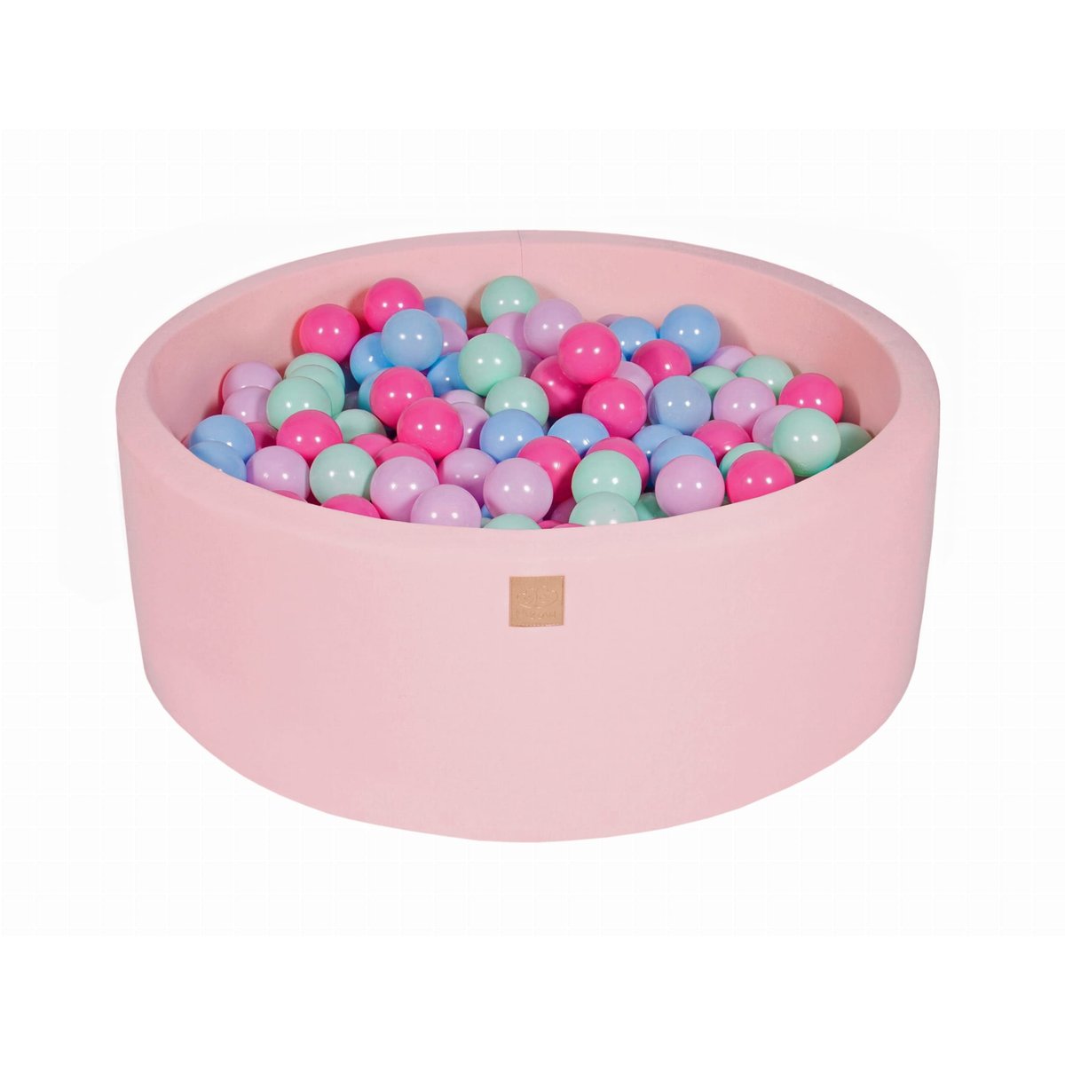 Piscine à balles 200 balles COTTON piscine rose avec balles menthe/bleu clair/rose clair/rose pastel, MEOW BABY