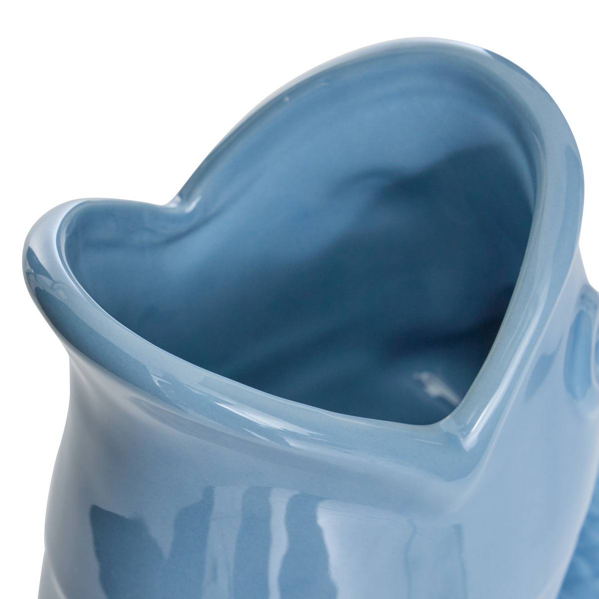 Vase poisson en dolomite OCEA blanc, ATMOSPHERA