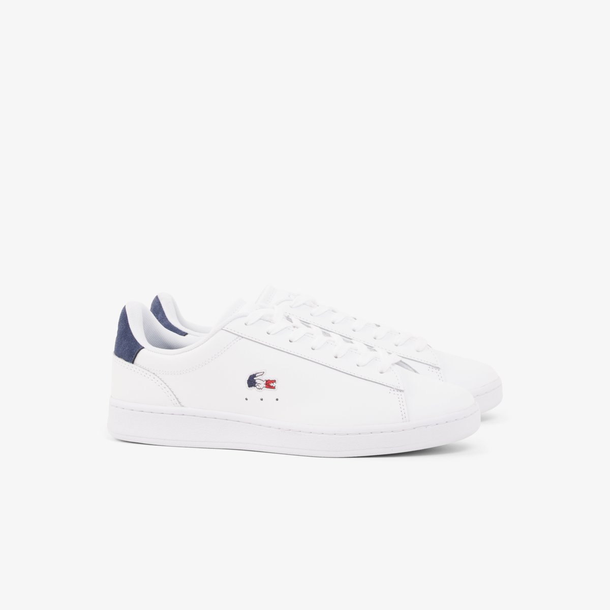 Sneakers Carnaby Set homme en cuir blanc-407, LACOSTE