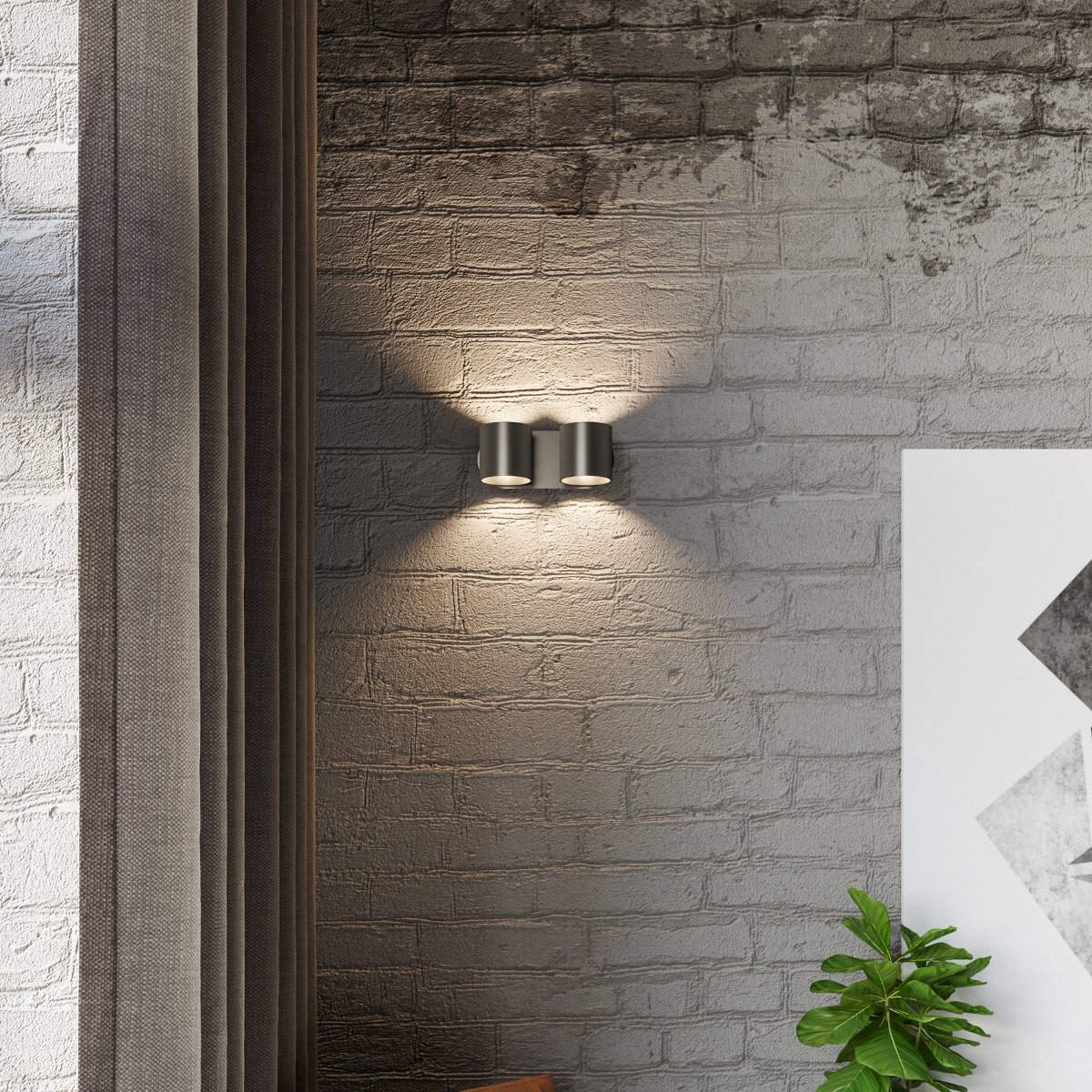 Applique Aluminium Noir G9 2 Orbis noir, EDEN