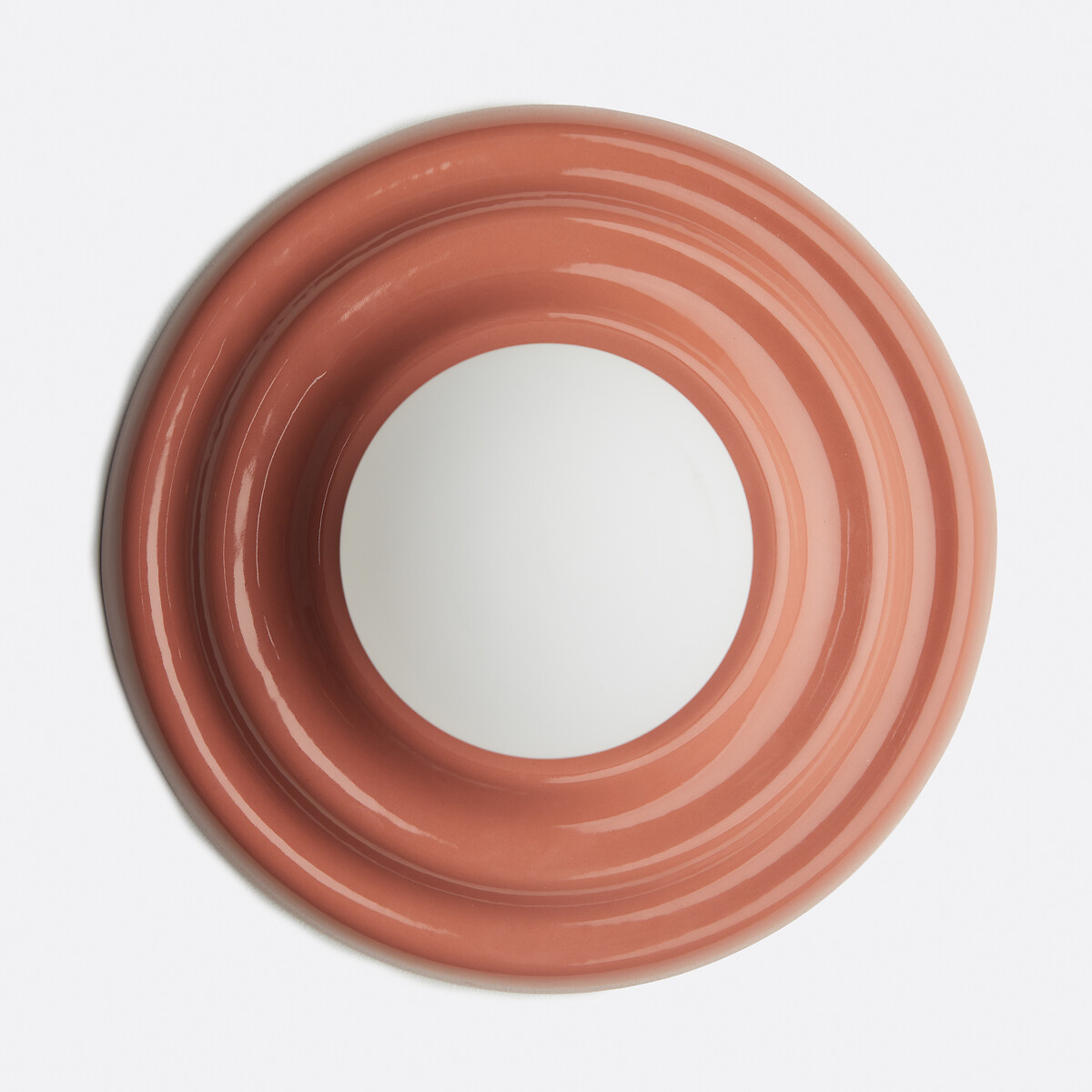 Holi Wall Or Ceiling Light in Ceramic and Opaline Glass, Diameter 24.5cm terracotta, LA REDOUTE INTERIEURS