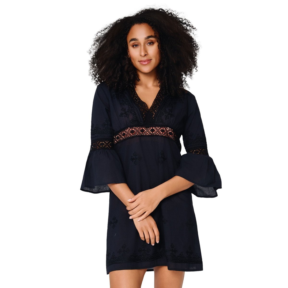 Robe de plage noir, LINGADORE