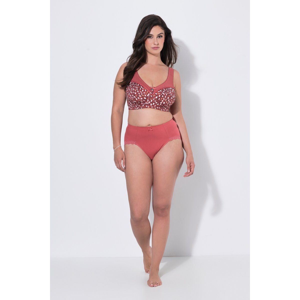 Culottes hautes en lot de 3 marron foncé, ULLA POPKEN