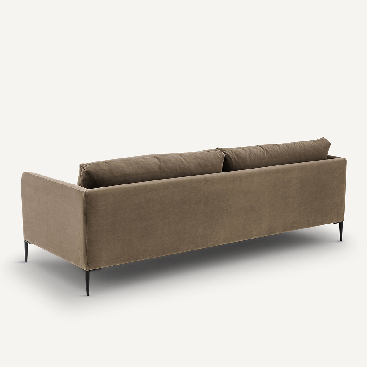3- oder 4-Sitzer-Sofa, Samt, OSCAR, Design Emmanuel Gallina aschbeige, EMMANUEL GALLINA X AM.PM