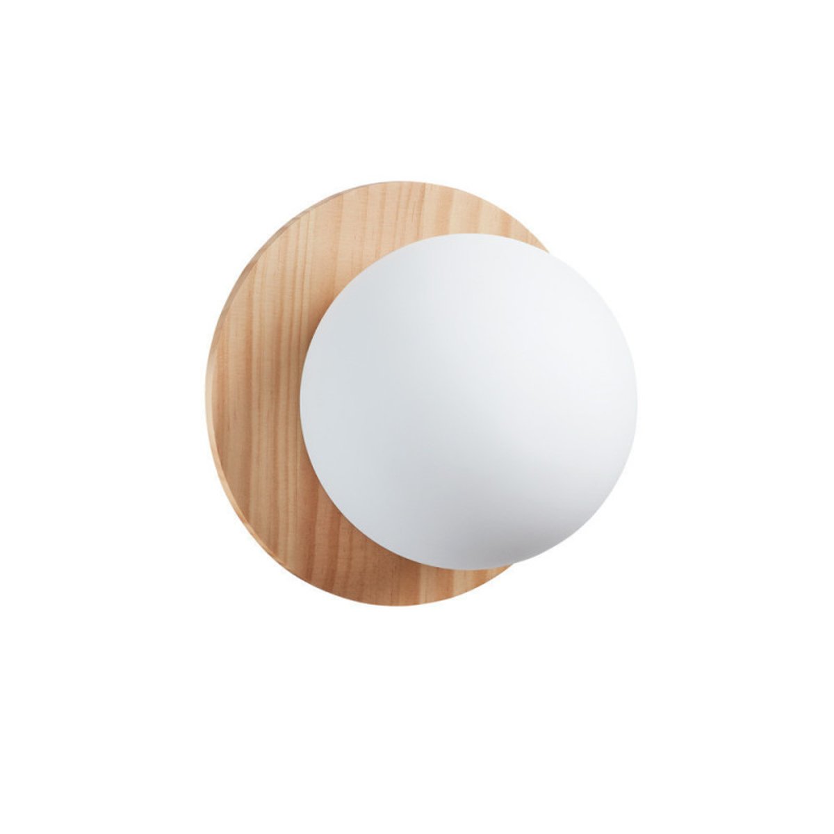 Applique salle de bain Floc bois clair IP44 marron, MILLUMINE