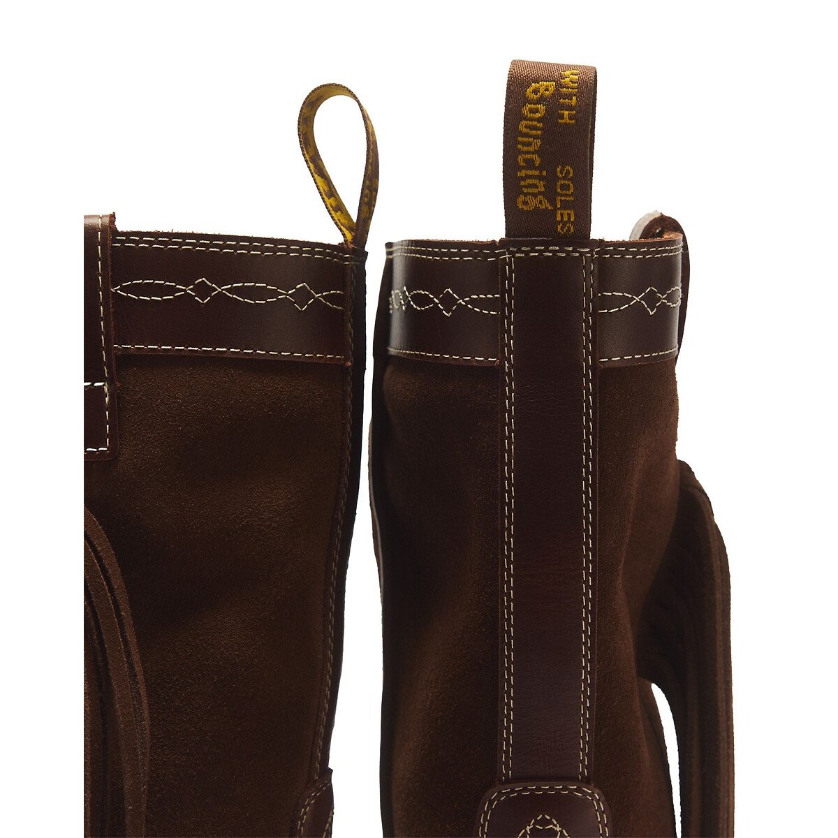 Bottes en cuir, Fringe Mid Pull On marron, DR. MARTENS