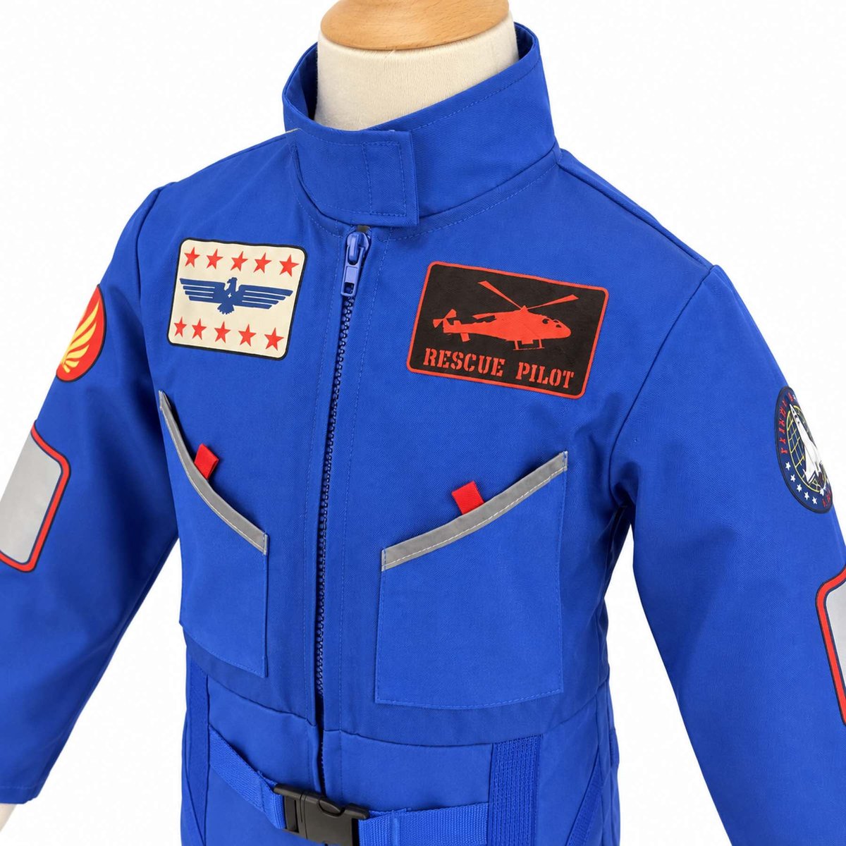 Déguisement enfant pilote d'hélicoptère bleu, SEVIRA KIDS