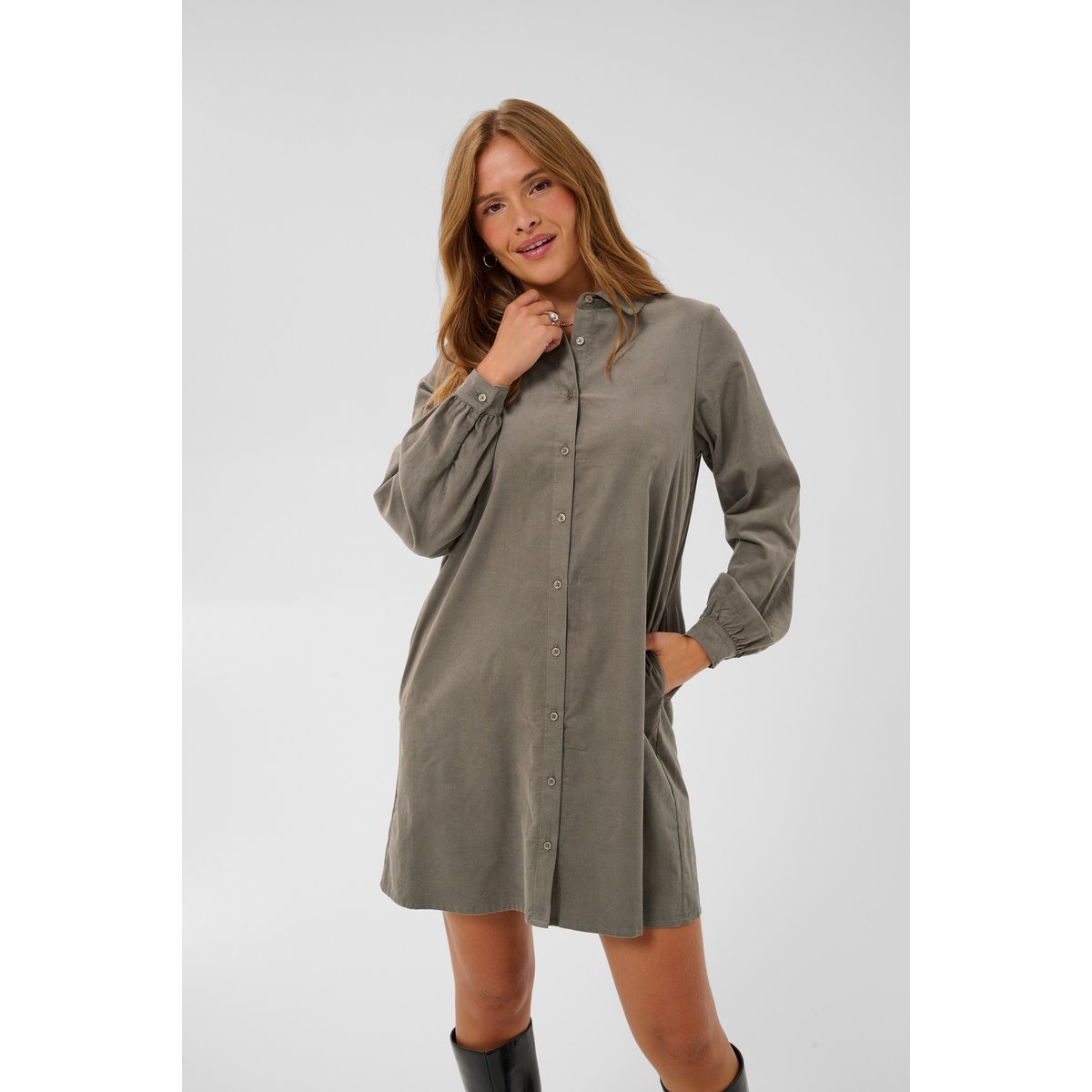Robe beige desert taupe, KAFFE