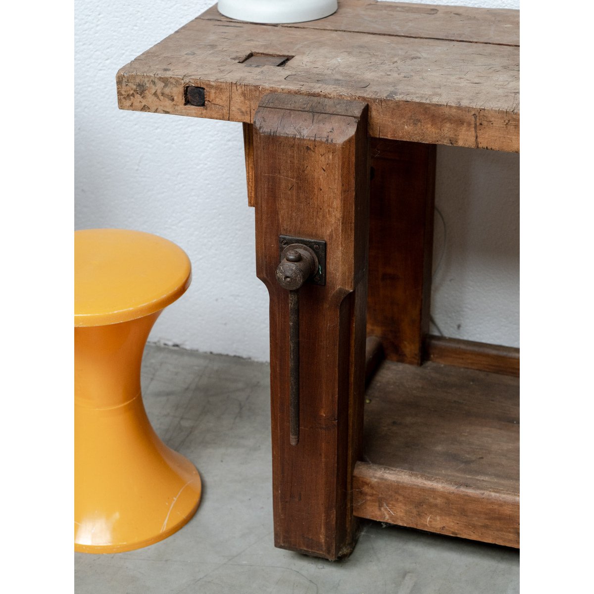 Etabli en bois Fernand N°347 - Bon état bois foncé, DEBONGOUT