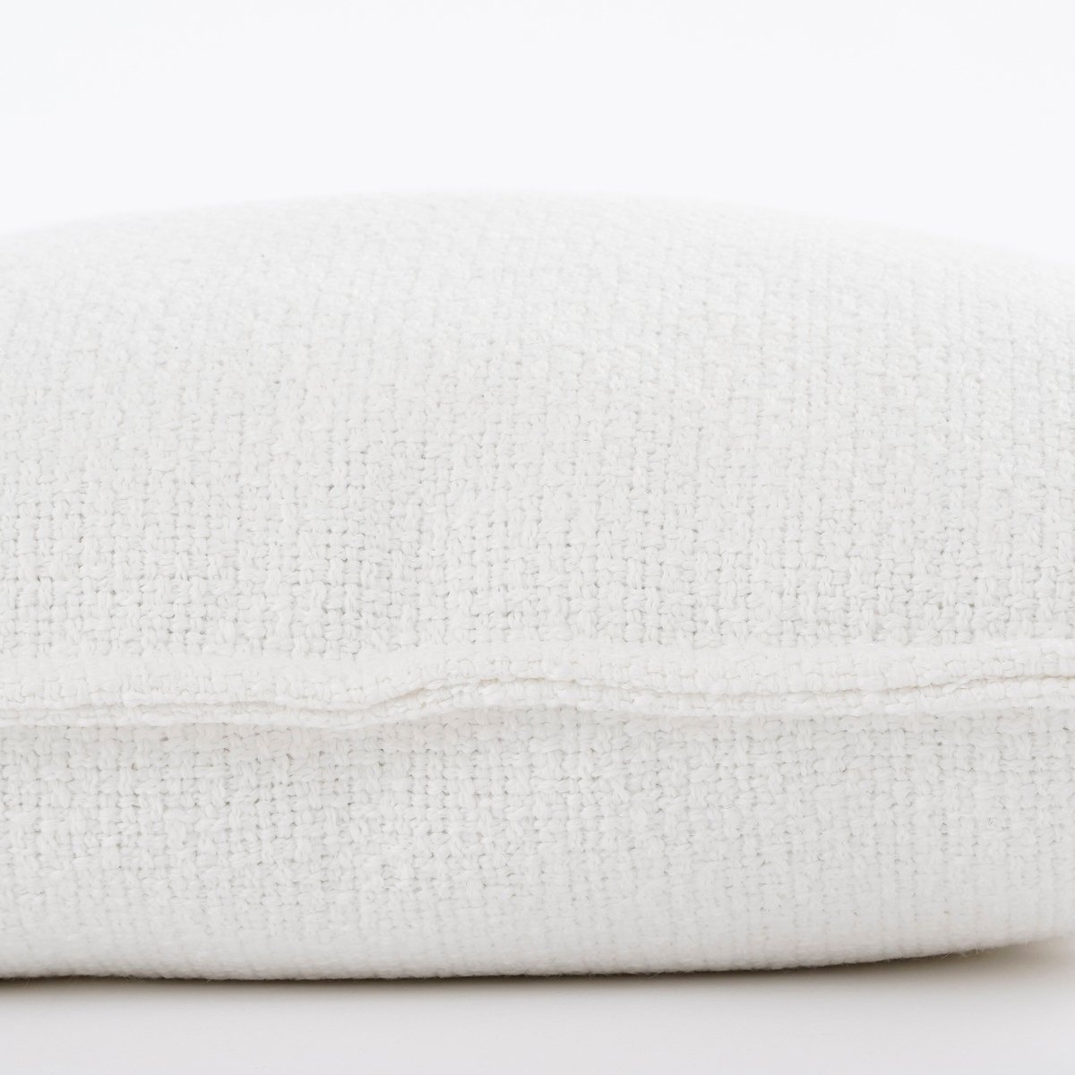 Coussin en jacquard texturé NATALIE blanc cassé, IN THE MOOD COLLECTION