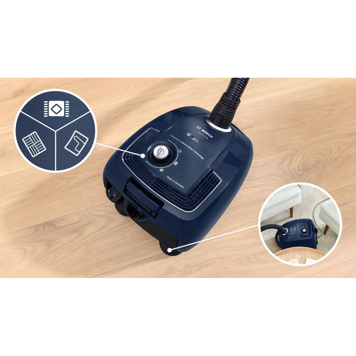 Aspirateur avec sac BGB38BU3H couleur unique, BOSCH