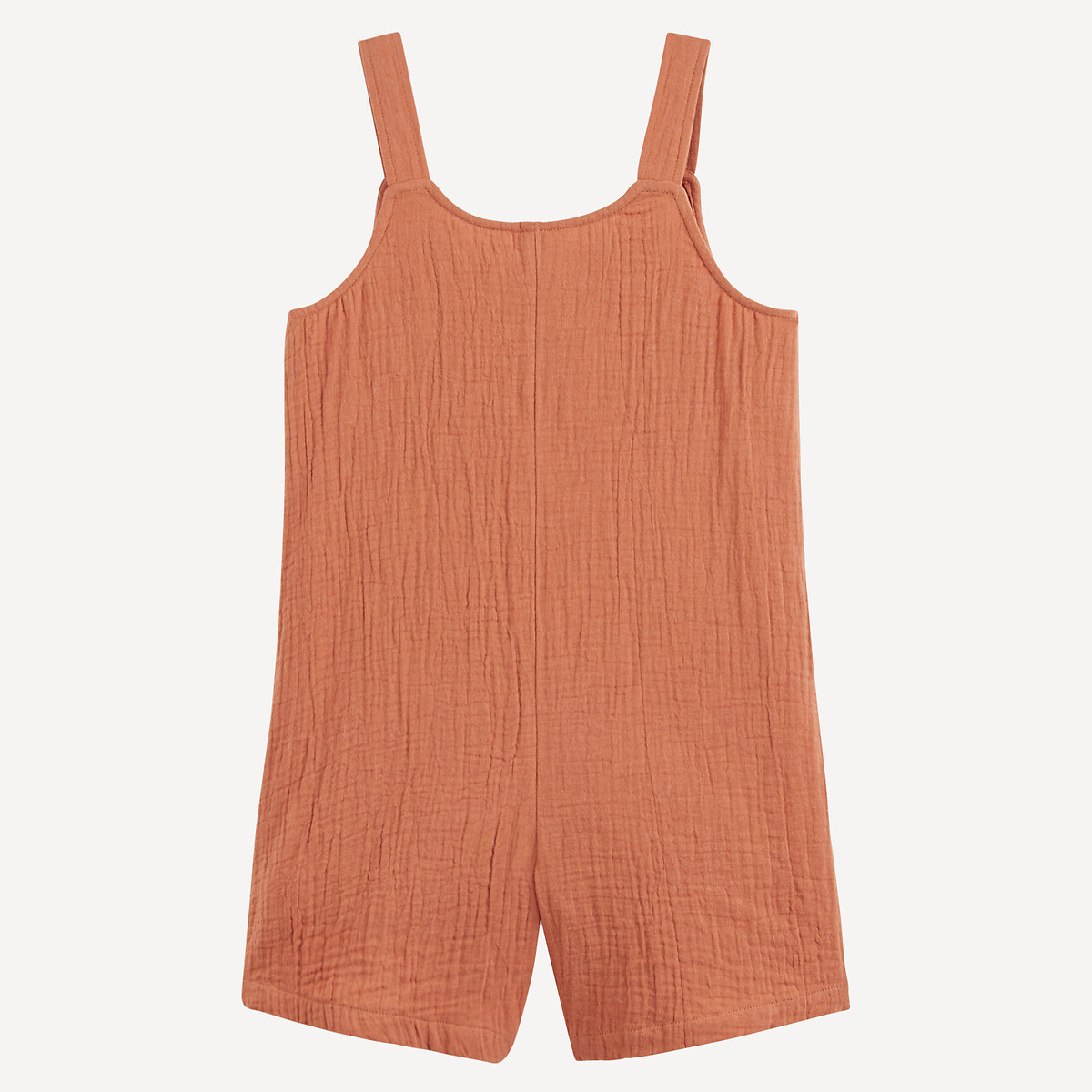 Cotton Muslin Playsuit camel, LA REDOUTE COLLECTIONS