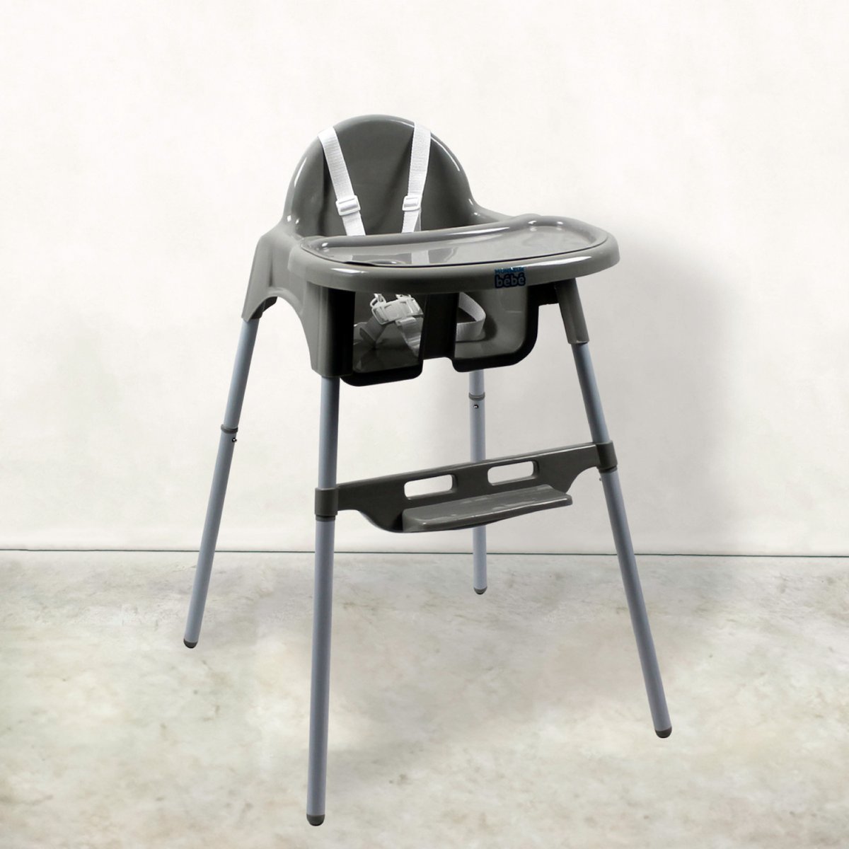 Harnais de sécurité chaise haute Délice blanc, MONSIEUR BEBE