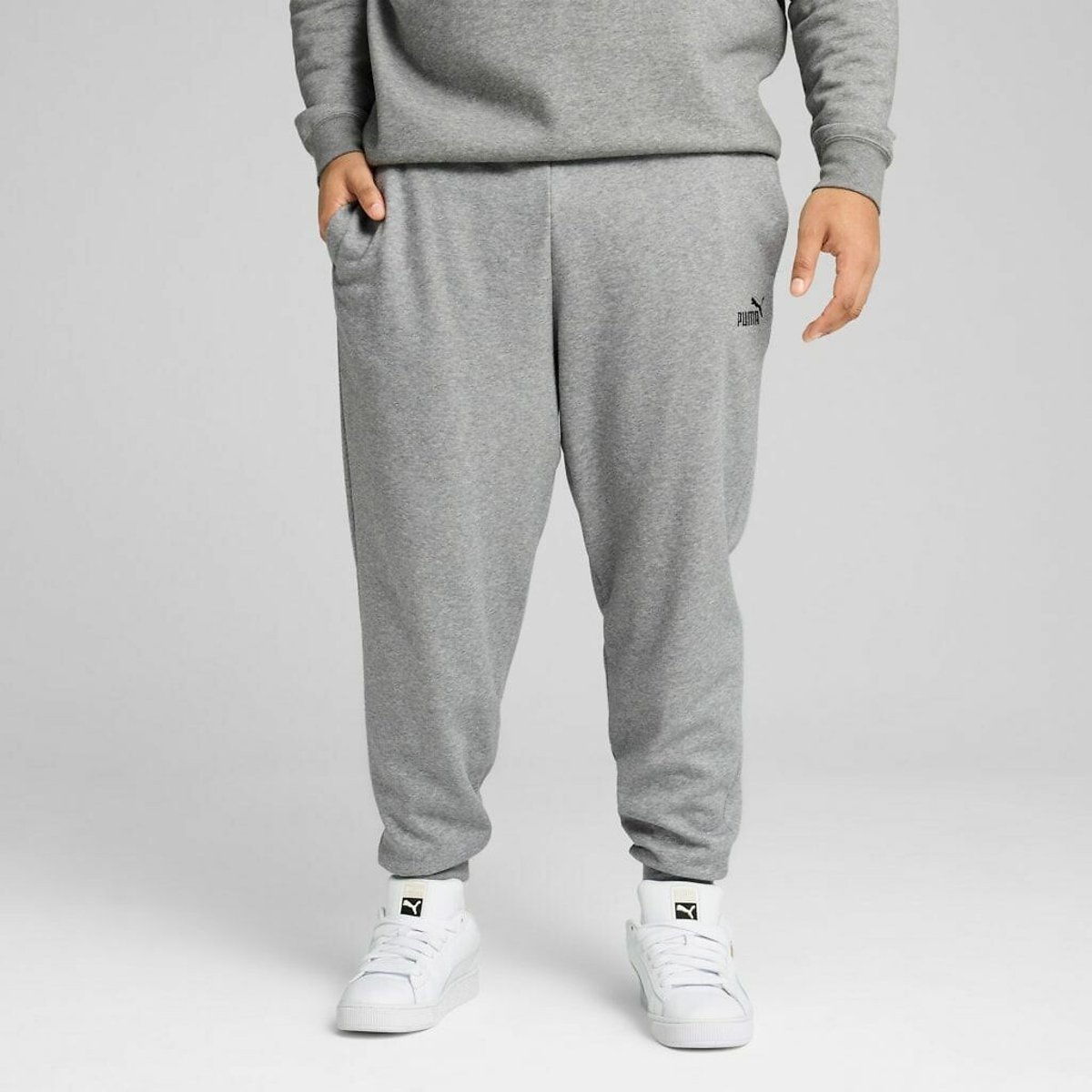 Pantalon de sport essentiel en molleton gris, PUMA