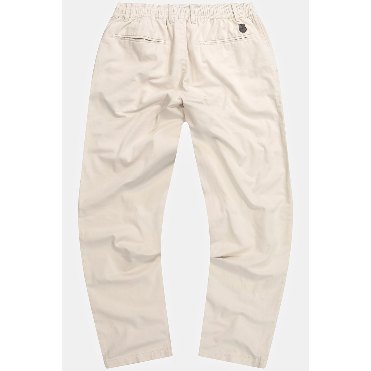Pantalon aspect lin. Taille élastique. Coupe vanille, JP1880