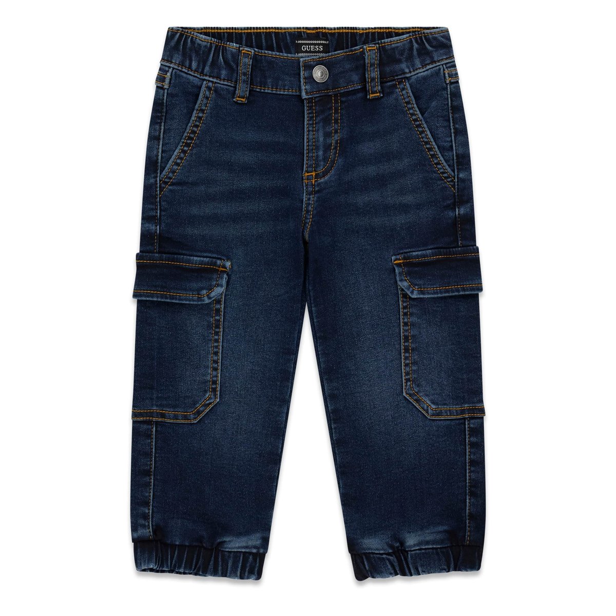 Pantalon Cargo Denim Regular bleu foncé, GUESS KIDS