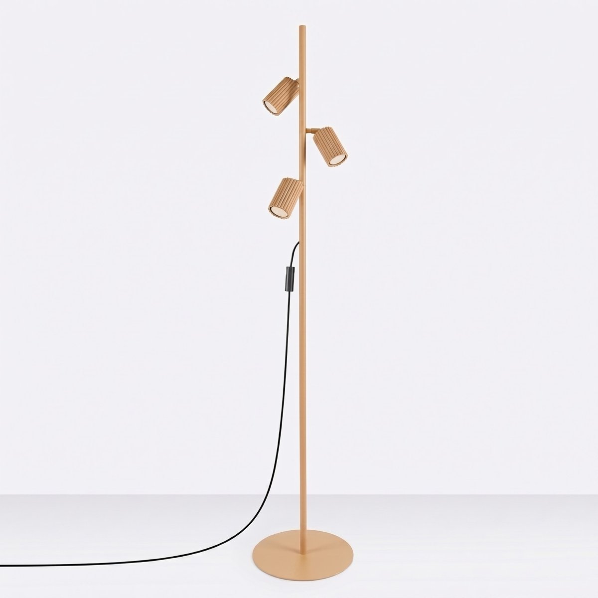 Lampadaire Aluminium Doré GU10 3 KARBON doré, EDEN