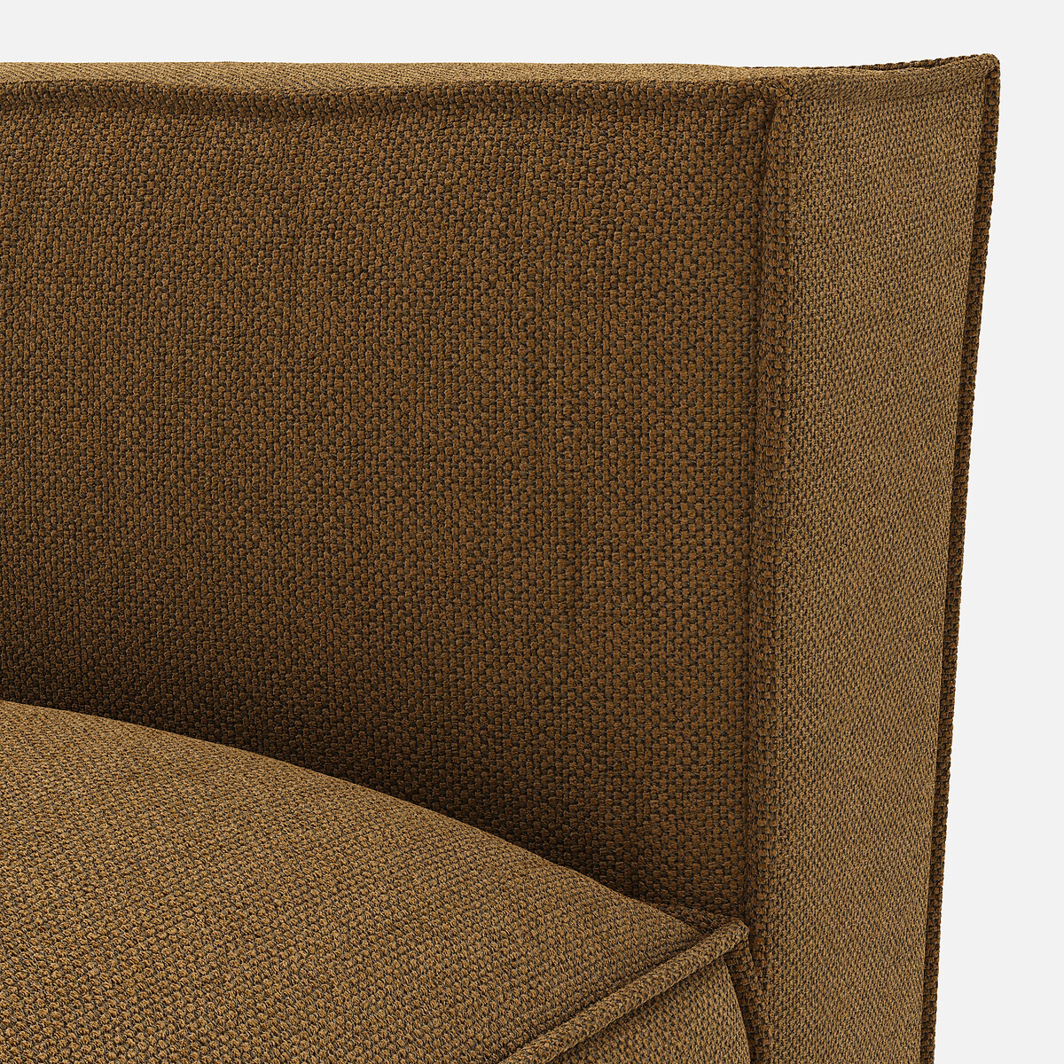 Elément récamière gauche pour canapé modulable, en tissu texturé, SEVEN caramel, LA REDOUTE INTERIEURS