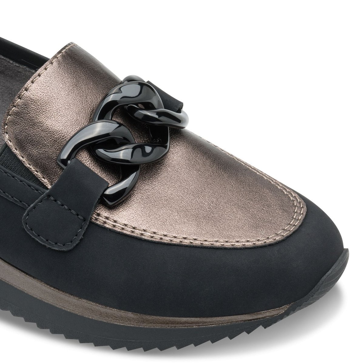 Basket femme noir mat, JANA