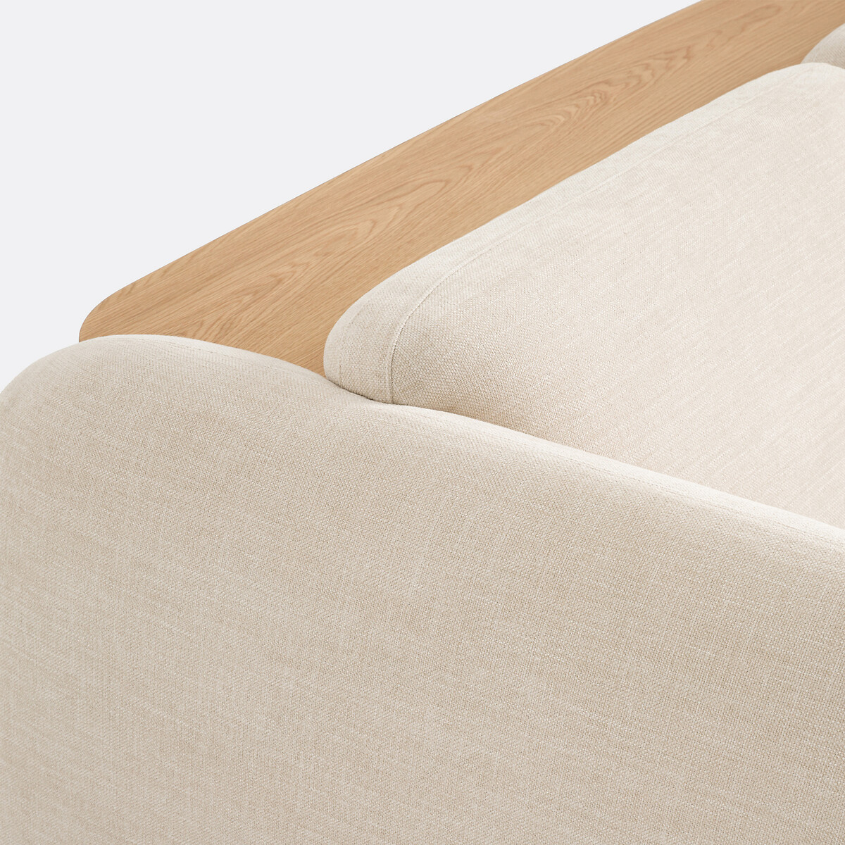 Zetel 2-zit in polyester, Berile ecru, LA REDOUTE INTERIEURS