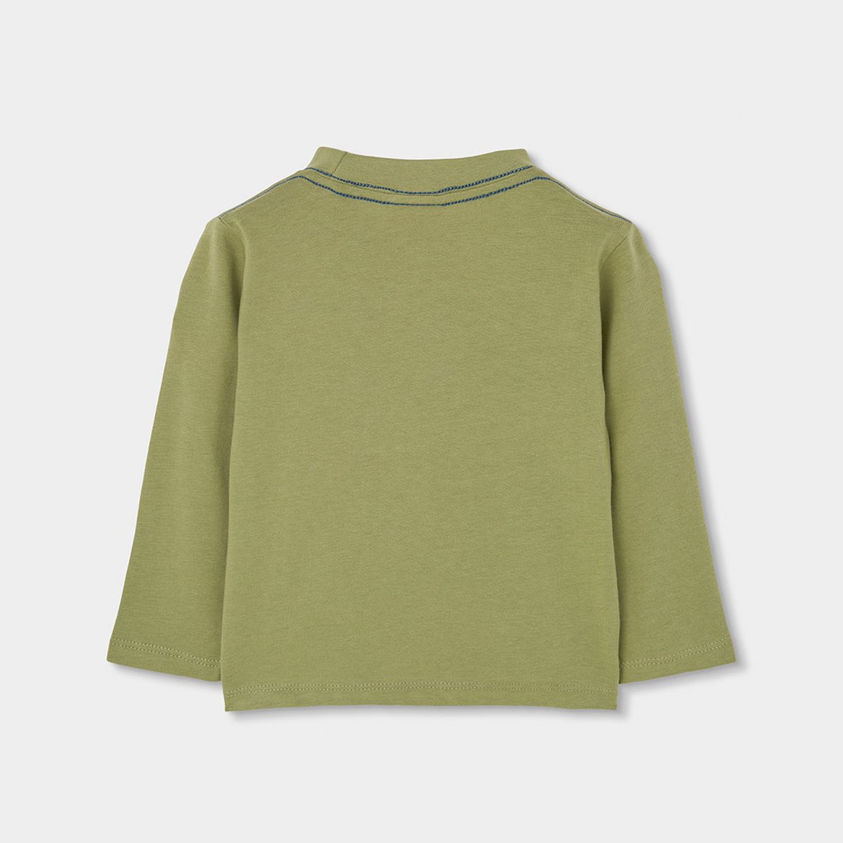 T-shirt garçon en maille imprimé ours aventure vert, BOBOLI